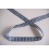 Boerenbont lint Blauw/wit geruit 15mm breed