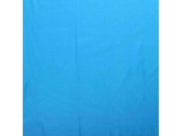 Poplin katoen effen Aqua