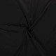 Poplin katoen effen Zwart