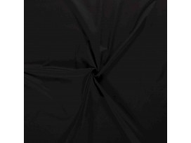 Poplin katoen effen Zwart