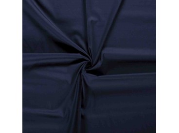 Poplin katoen effen Donkerblauw