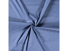 Poplin katoen effen Jeansblauw