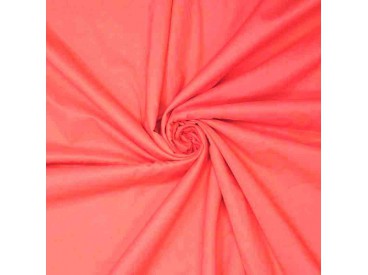 Batist stof Koraal rood