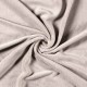 Zeer zachte en soepele licht taupe kleurige wellness fleece, geschikt voor kleding en hobby. 100% polyester 1.50 m . br. 260 gr.