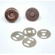 Inslag drukknopen Brons Magnetisch 18mm
