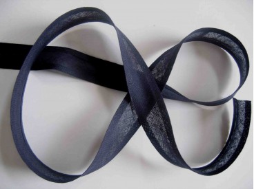 Biaisband per rol van 20 meter Donkerblauw 2cm breed  211