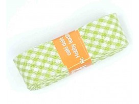 Biaisband bundel 2 mtr   Lime BB ruit  5009H
