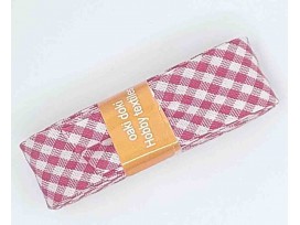 Biaisband bundel 2 mtr   Rode BB ruit  5010H