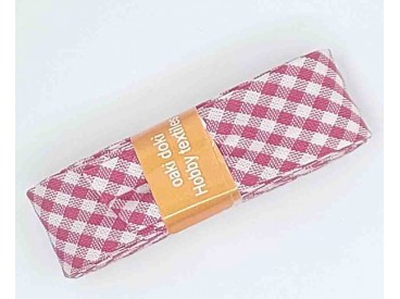 Biaisband bundel 2 mtr   Rode BB ruit  5010H