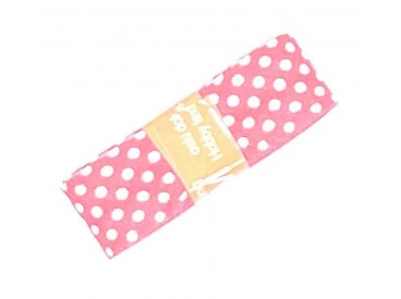 Biaisband bundel 2 mtr  Rood met witte stipjes  1010H