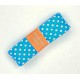 Biaisband bundel 2 mtr  Aqua met witte stippen 1005H