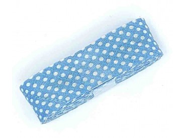 Biaisband bundel 2 mtr  Lichtblauw met witte stipjes  1006H