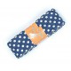 Biaisband bundel 2 mtr  Marine met witte stipjes  1003H