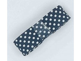 Biaisband bundel 2 mtr  Zwart met witte stipjes  1001H