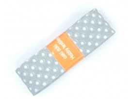 Biaisband bundel 2 mtr  Lichtgrijs met witte stipjes  1002H