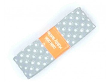 Biaisband bundel 2 mtr  Lichtgrijs met witte stipjes  1002H