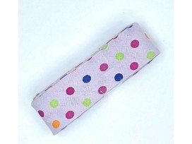 Biaisband bundel 2 mtr  Lila met multicolor stip  1280H