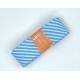 Biaisband bundel 2 mtr  Aqua/wit gestreept  6006H
