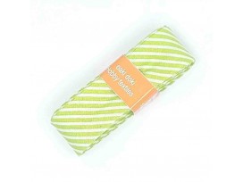 Biaisband bundel 2 mtr  Lime/wit gestreept  6009H