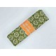 Biaisband in bundels van 2 meter Legergroen met witte minifleur  4008H