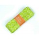 Biaisband in bundels van 2 meter Lime met witte minifleur  4009H