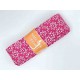 Biaisband in bundels van 2 meter Pink met witte minifleur  4015H