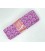 Biaisband in bundels van 2 meter Paars met witte minifleur  4013H