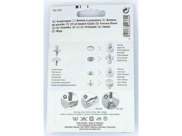 Mini drukknoopjes zilver van Prym  doornee 8mm