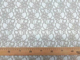 Kant stof Jacquard Beige  3915-52
