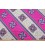 Afrikaanse stof Pink/Zand met schuine banen en ornamenten  RW1668