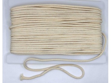 Koord Ecru  6 mm doorsnee 100% katoen