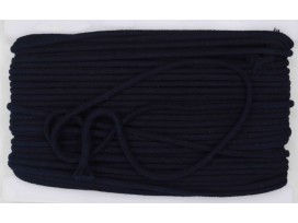 Koord Donkerblauw  6 mm doorsnee 100% katoen