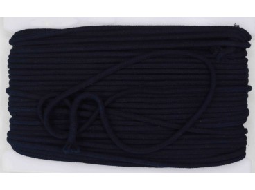 Koord Donkerblauw  6 mm doorsnee 100% katoen