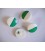 Half om Half knoop Groen/wit 23mm hhk457