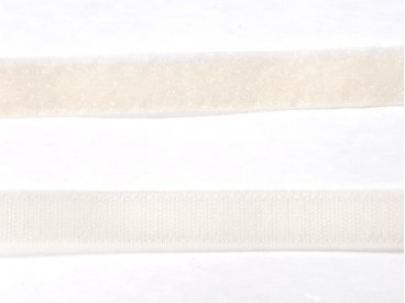 Klittenband opnaaibaar Ivoor  2cm breed