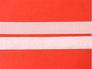 Klittenband opnaaibaar Wit  2cm breed