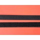 Klittenband opnaaibaar Zwart  2cm breed