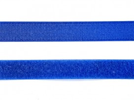 Klittenband opnaaibaar Kobalt  2cm breed