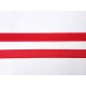 Klittenband opnaaibaar Rood  2cm breed