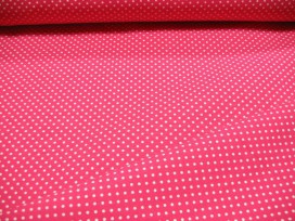 Mini stip katoen Pink/wit 8214