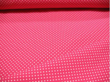 Mini stip katoen Pink/wit 8214