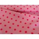 Grote stip katoen Roze/pink 8222