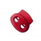 Koordstopper 2 gaats klein  Rood  18 x 16 mm