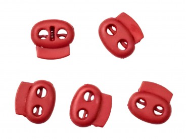 Koordstopper 2 gaats klein  Rood  18 x 16 mm