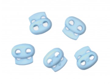 Koordstopper 2 gaats klein Babyblauw  18x16.mm