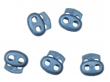 Koordstopper 2 gaats klein Jeansblauw  18 x 16 mm