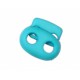 Koordstopper 2 gaats klein  Aqua   18 x 16 mm