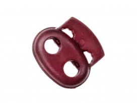 Koordstopper 2 gaats klein  Bordeauxrood   18 x 16 mm