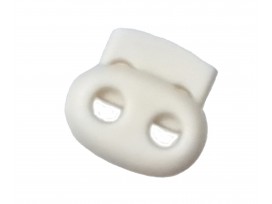 Koordstopper 2 gaats klein   Offwhite   18 x 16 mm
