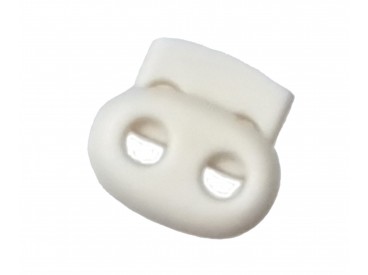 Koordstopper 2 gaats klein   Offwhite   18 x 16 mm